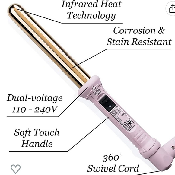 Lange Ondule 25mm Titanium Curling Wand - Picture 8 of 8